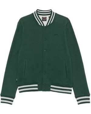 Superdry Striped Bomber Jacket - Green