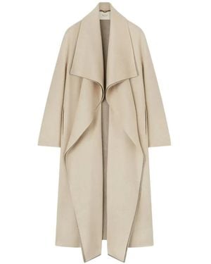 RETORI Shawl-Collar Wool Coat - White