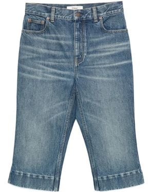 Chloé Vaqueros Capri De Talle Alto - Azul