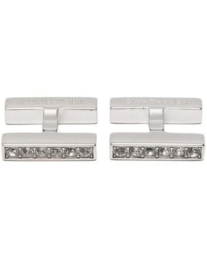 Ferragamo クリスタル カフスボタン - ホワイト