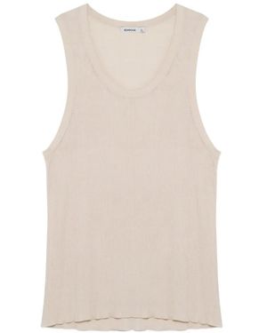 Jonathan Simkhai Elikai Round-Neck Tank Top - Natural