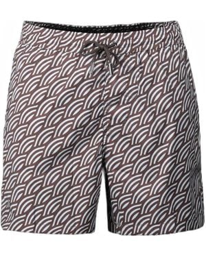Moorer Portofino Badeshorts Mit Print - Grau