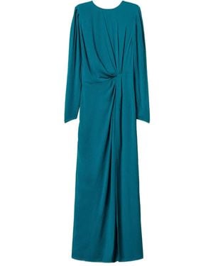 Twinset Crepe-De-Chine Dress - Blue