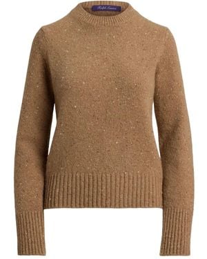 Ralph Lauren Donegal Speckled Cashmere Jumper - Brown