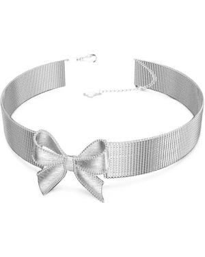 ShuShu/Tong Yvmin Collier Ras-Du-Cou À Détail De Nœud - White
