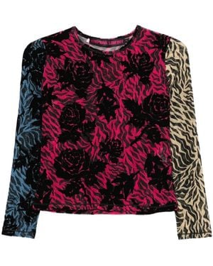 Chopova Lowena Totally Tiger Top - Red
