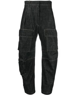 Brunello Cucinelli Vaqueros Cargo De Talle Alto - Negro