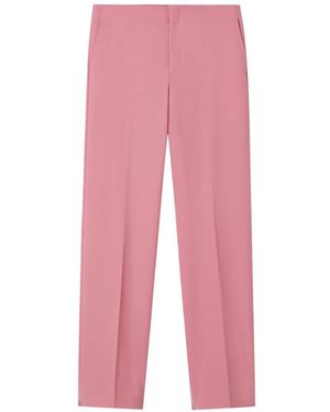 Valentino Garavani Wool Trousers With Detachable Stirrups - Pink