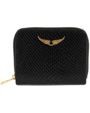 Zadig & Voltaire Mini Zv Soft Wild Portemonnaie - Schwarz