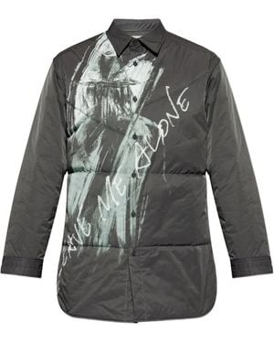 Yohji Yamamoto Quilted Overshirt - Grey