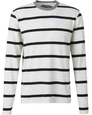 Officine Generale Striped Long-Sleeve T-Shirt - White