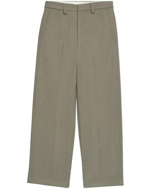 Ami Paris Wide-Leg Knitted Pants - Grey