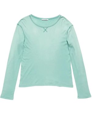 Acne Studios Logo Cotton T-Shirt - Green