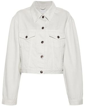 Magda Butrym Classic Denim Jacket - White