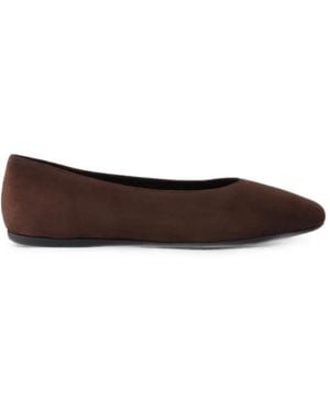 Prada Suede Ballerinas - White