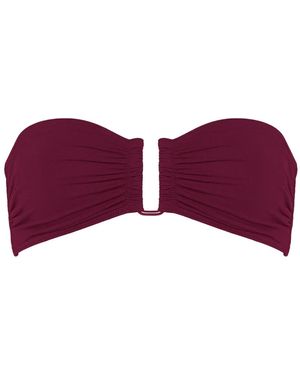 Eres Show Bandeau Bikini Top - Purple