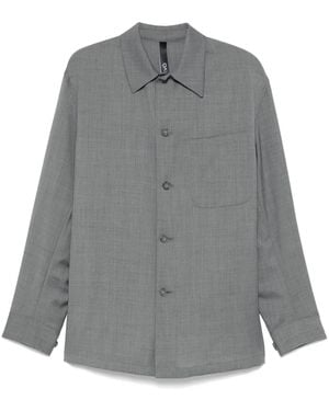 Hevò Virgin Wool Shirt - Gray