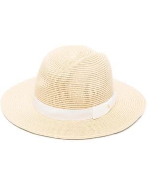 Ralph Lauren Chapeau En Paille Tressée À Détail De Nœud - Natural
