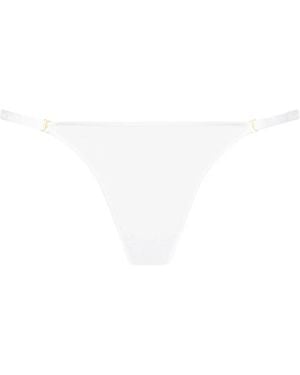 Maison Close Corps À Corps Sheer Thong - White