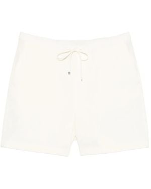 Loewe Kordelzug-Shorts Mit Anagram-Stickerei - Weiß