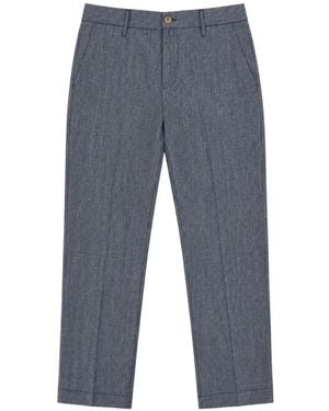 Jacob Cohen Plane Pressed-Crease Pants - Blue