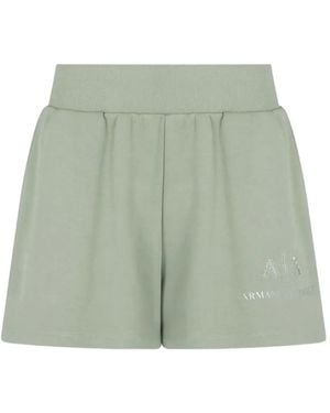 ARMANI EXCHANGE Logo-Print Shorts - Green