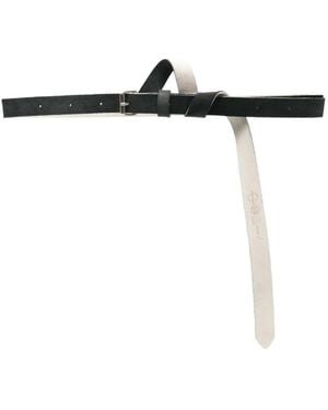 Marina Yee Origami Leather Belt - Black
