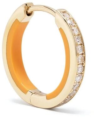 Maria Black 14K Diamond Hoop Earring - Metallic
