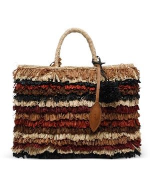 AFAR Bolso Shopper Keisha Grande - Marrón