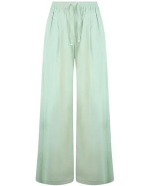 Herno Drawstring Wide-Leg Trousers - Green