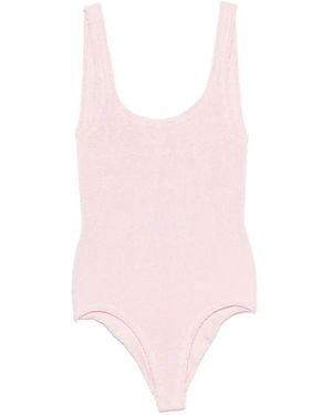 Hunza G Square-Neck Swimsuit - Pink