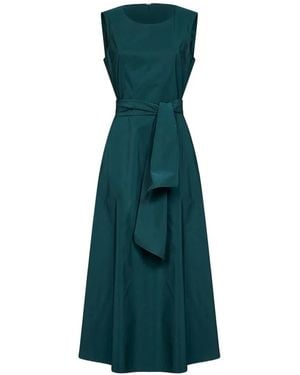 Weekend by Maxmara Belted Sleeveless Midi Dress - Green