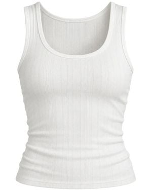 Arlo Mott Nevins Ribbed Tank Top - White