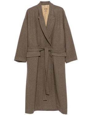 Uma Wang Cappotto Con Cintura - Neutro