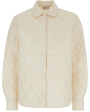 Moncler Quilted-Design Jacket - White