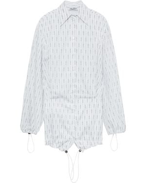 The Attico Logo Mini Dress - White