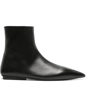 Marsèll Ago Leather Ankle Boots - Black