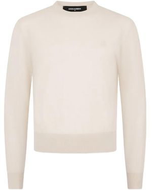 DSquared² Knit Crewneck Jumper - White