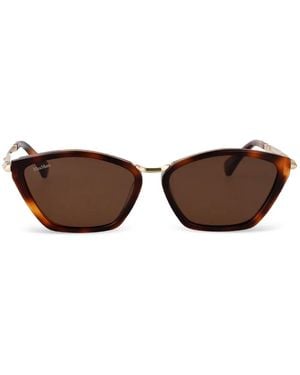 Max Mara Eyewear Miller 7 Zonnebril Met Cat-Eye Montuur - Bruin