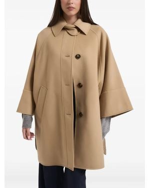 Weekend by Maxmara Rufo Single-Breasted Coat - Natural