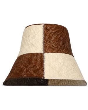 Johanna Ortiz チェック バケットハット - ブラウン