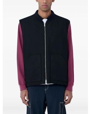 Nomarythm Textile Chaleco Con Bolsillo De Parche - Azul