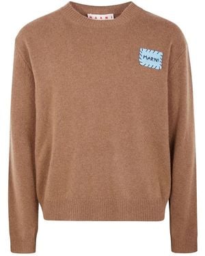 Marni Roundneck Jumper - Brown