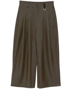 TEAM WANG design Reset Wide-Leg Trousers - Green