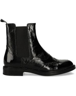Vagabond Shoemakers 30Mm Amina Patent Leather Chelsea Boots - Black
