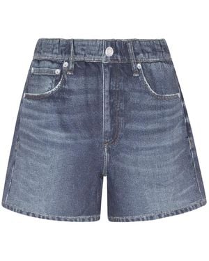 Rag & Bone Elastic-Waistband Shorts - Blue