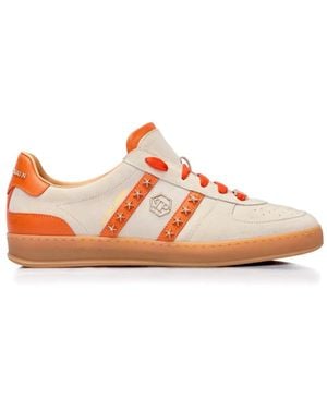 Philipp Plein Retro Rebel star-studs leather low-top sneakers - Rosa