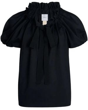 Patou T-Shirt Met Trekkoord - Zwart