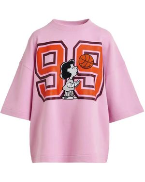 Essentiel Antwerp Peanuts Lucy Graphic-Print Sweatshirt - Pink