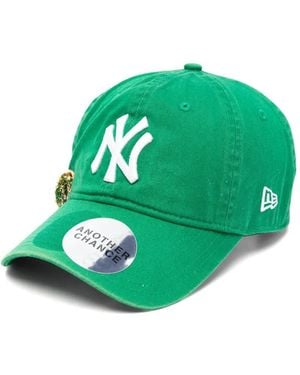 ANOTHER CHANCE Embellished Logo-Embroidered Baseball Cap - Green